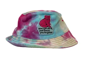 Focus Cat Bucket Hat - Cotton Candy