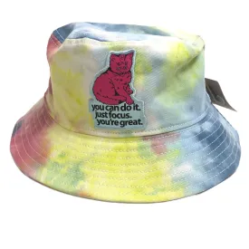 Focus Cat Bucket Hat - Rainbow