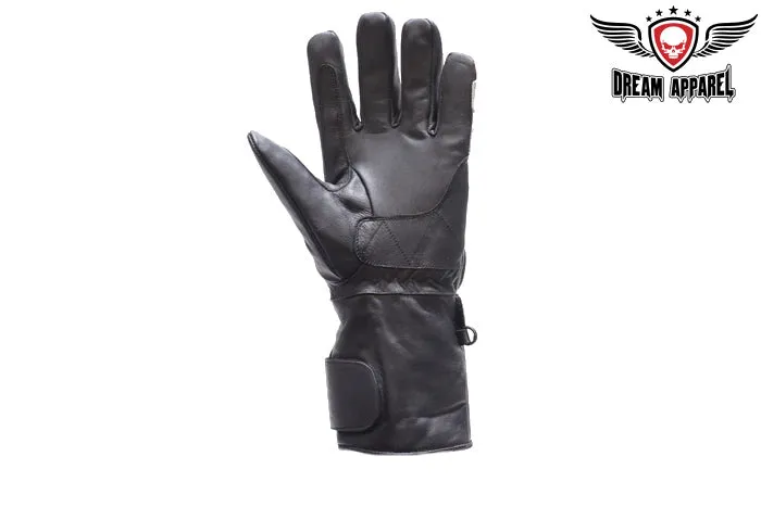 Full Finger Motorcycle Gloves With Gel & Velcro Strap