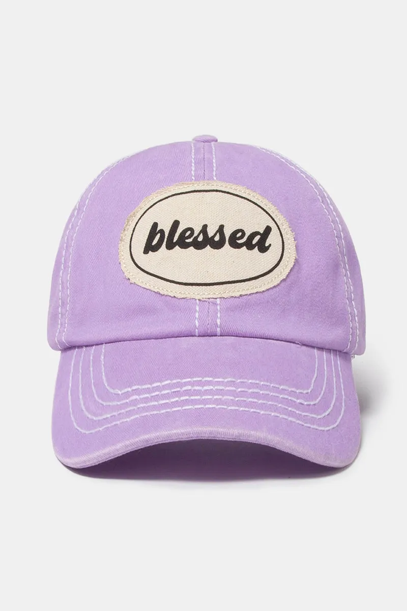 FWCAP653 - Blessed Canvas Patch Baseball Cap