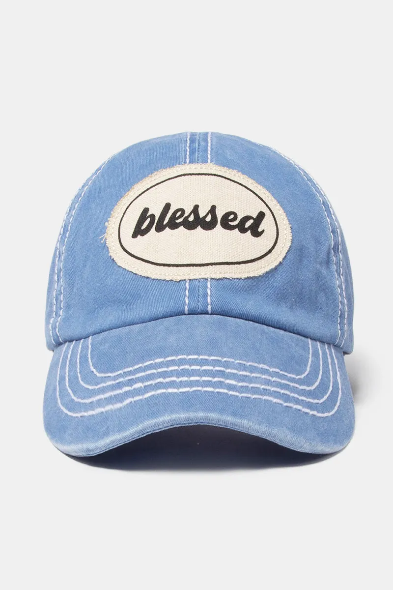 FWCAP653 - Blessed Canvas Patch Baseball Cap