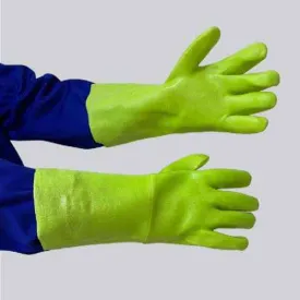 GRANGE PVC MEDIUM WEIGHT GLOVE - GREEN 38CM