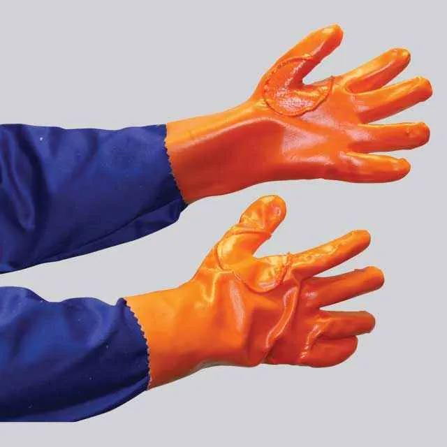 GRANGE PVC MEDIUM WEIGHT REINFORCED GLOVE - ORANGE 27CM