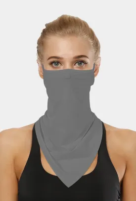 Grey Face Scarf With Earloops