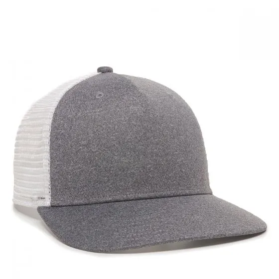 Heathered 5 Panel Mesh Back Cap