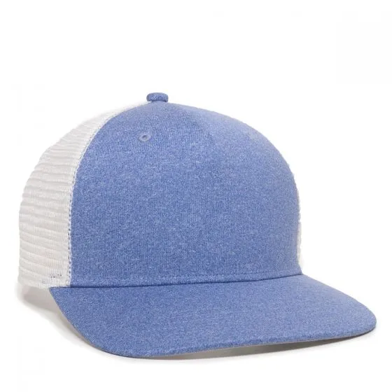 Heathered 5 Panel Mesh Back Cap