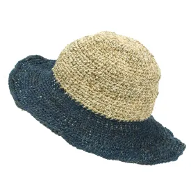 Hemp & Cotton Sun Hat - Two-tone Navy