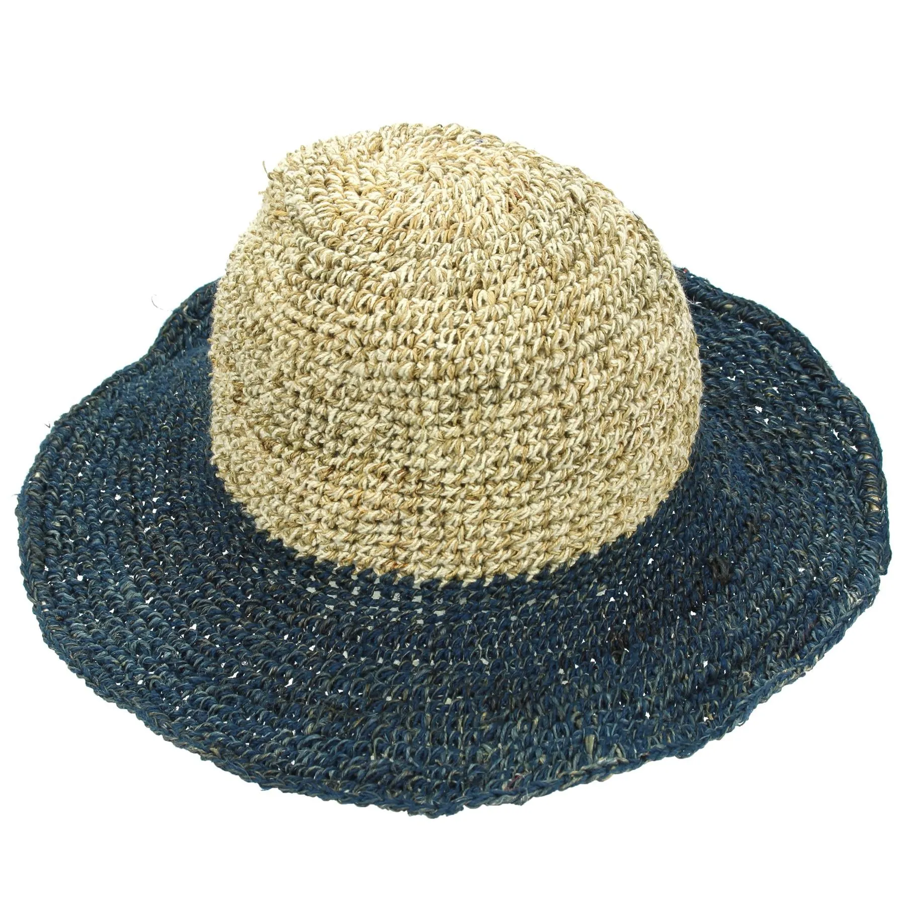 Hemp & Cotton Sun Hat - Two-tone Navy