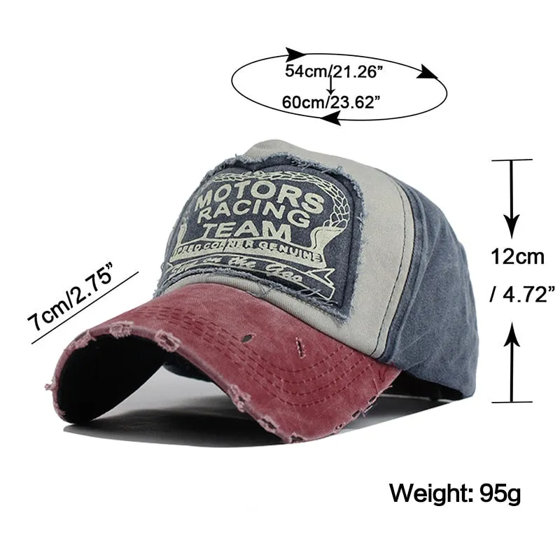 Hip Hop Style Adjustable Snap-Back Cotton Baseball Cap For Men/Women