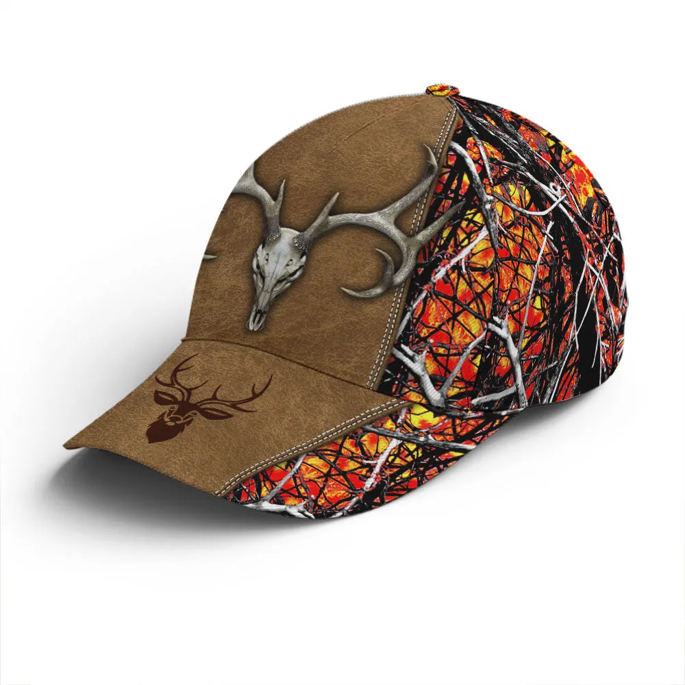 Hunting Camouflage Multicolor Deer Logo Baseball Cap Coolspod