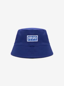 KENZO Kids Logo Bucket Hat in Navy