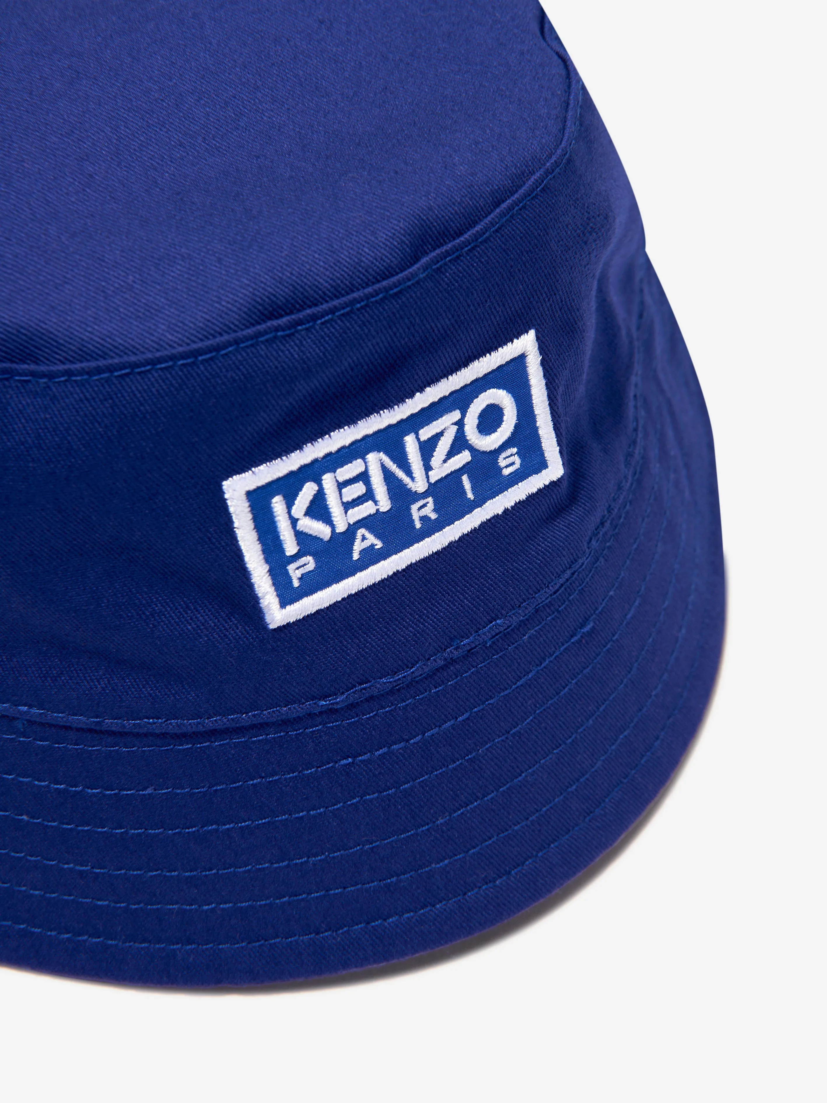 KENZO Kids Logo Bucket Hat in Navy