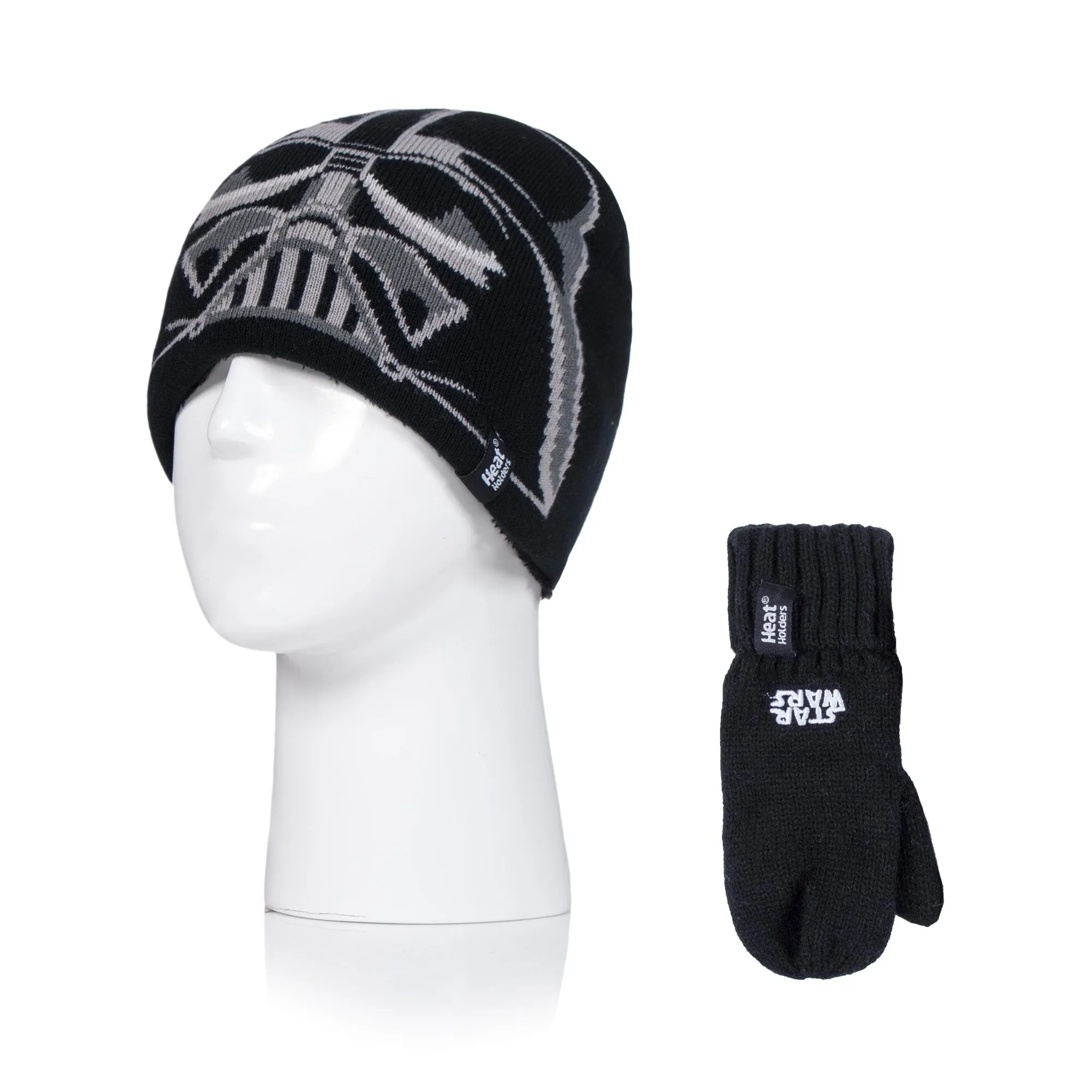 Kids Thermal Character Hat & Gloves - Star Wars Darth Vader