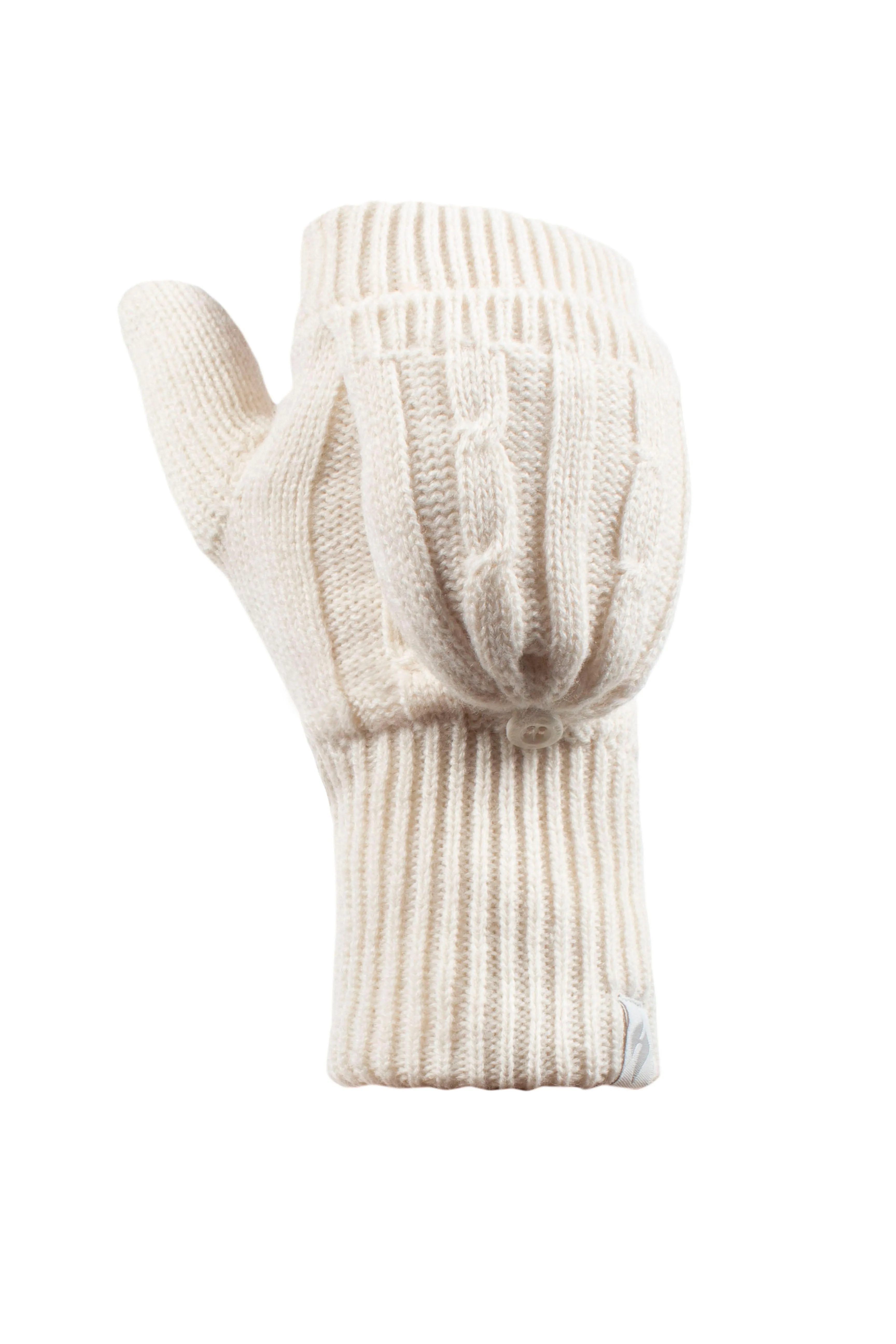 Ladies Ash Converter Mittens - Cream