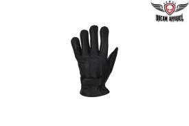 Ladies' Black Naked Leather Gloves