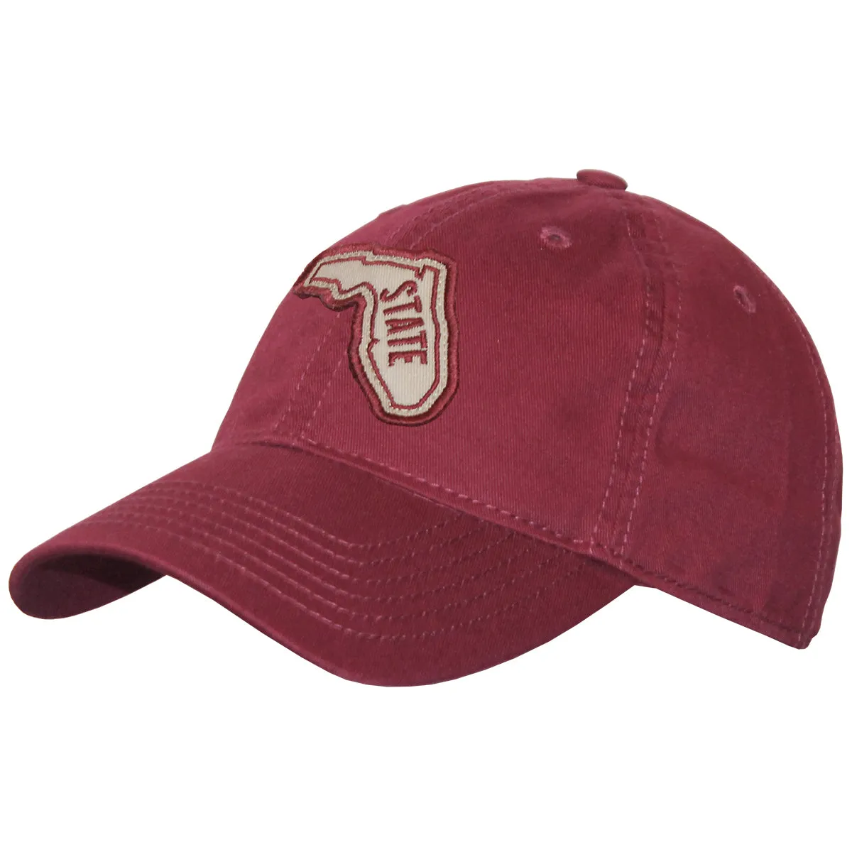 Legacy Vault State of Florida Patch Adjustable Low Profile Twill Cap - Garnet