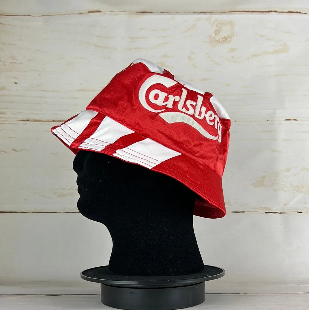 Liverpool 93/94 Upcycled Home Shirt Bucket Hat