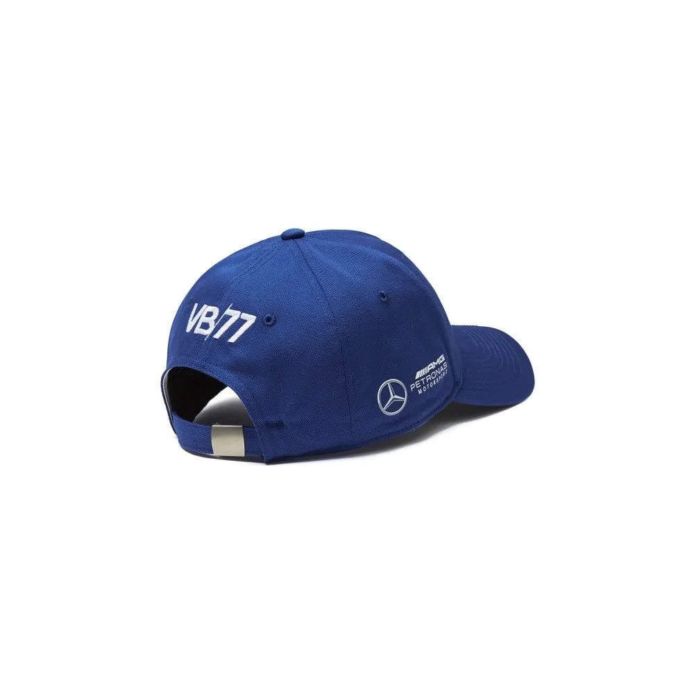 Mercedes Baseball Cap, Valtteri Bottas, Adult, Blue, 2018