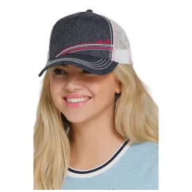 MHC7874031 Cinch Women's Trucker Cap - Navy with White Mesh