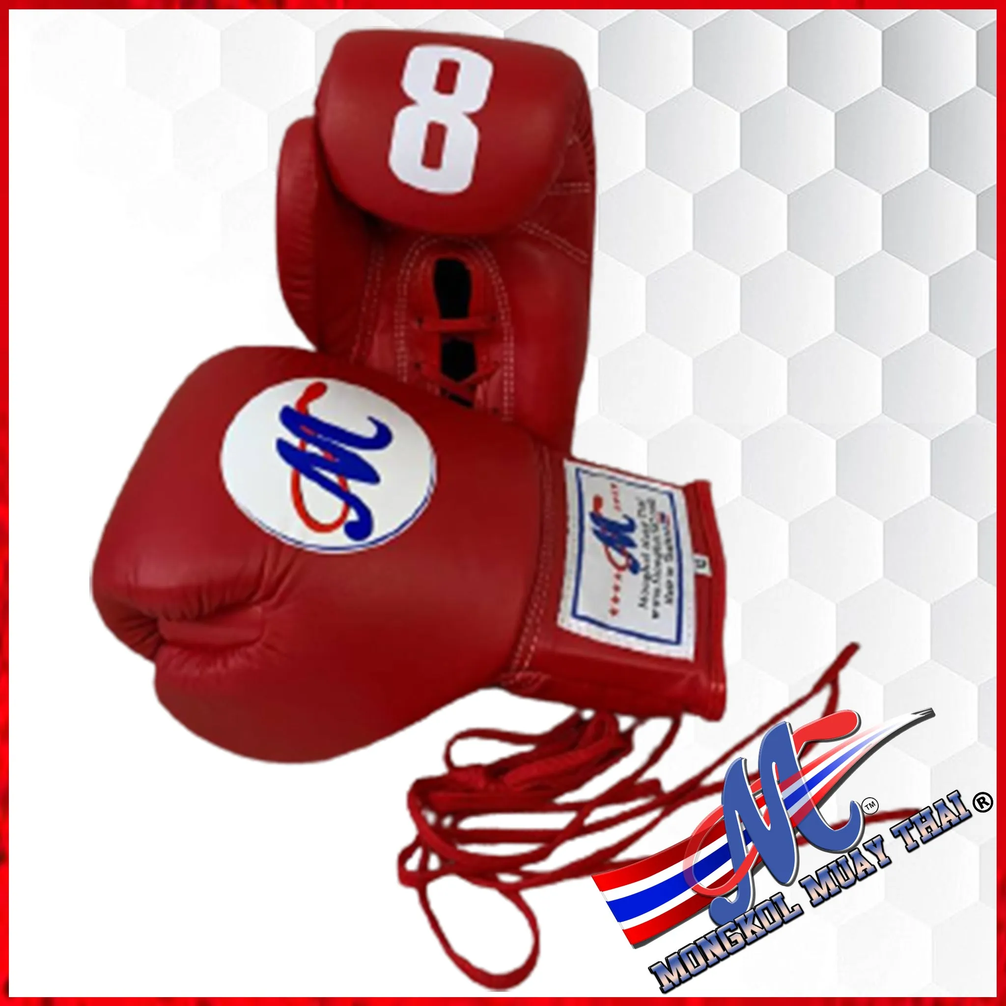 Mongkol boxing gloves #8 pro fight 12oz