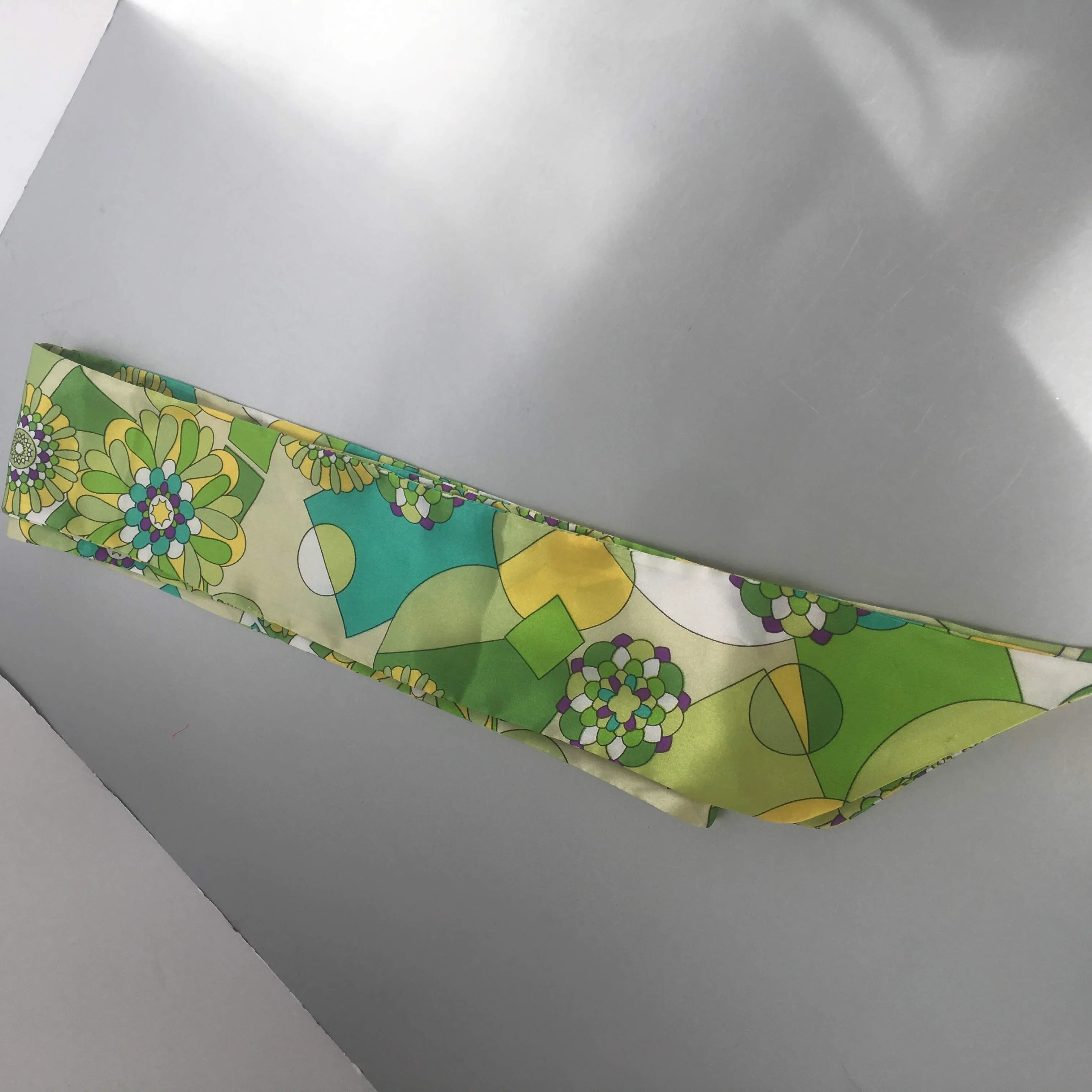 Narrow Flower Scarf Contemporary Accessory