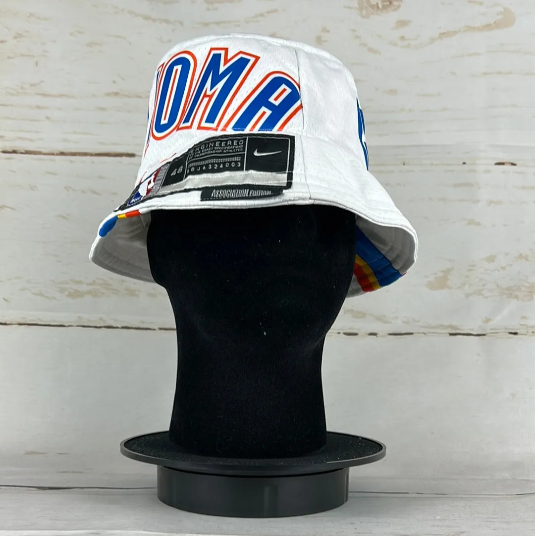 Oklahoma City Thunder Upcycled NBA Jersey Bucket Hat