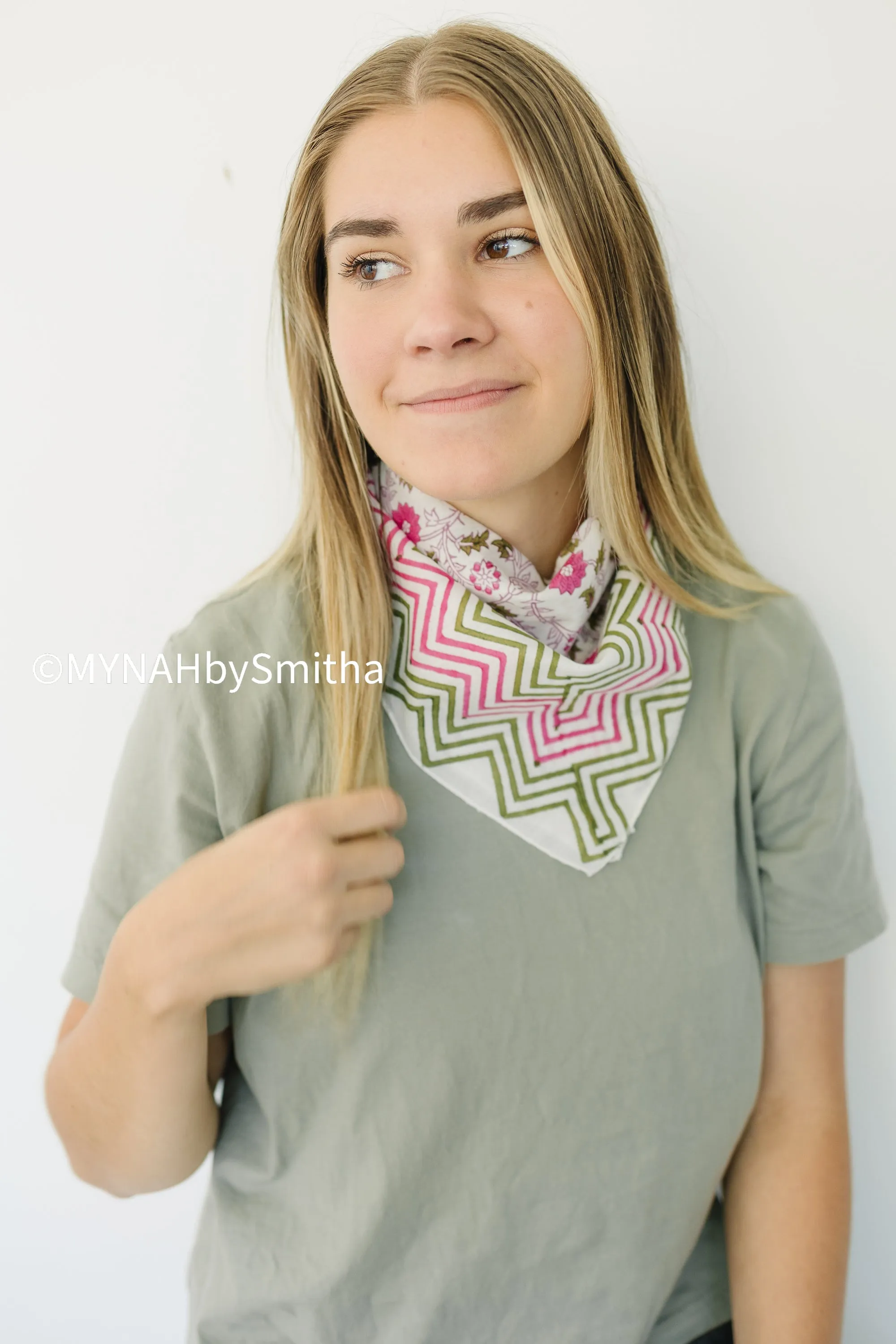 PADMA hand block print bandana