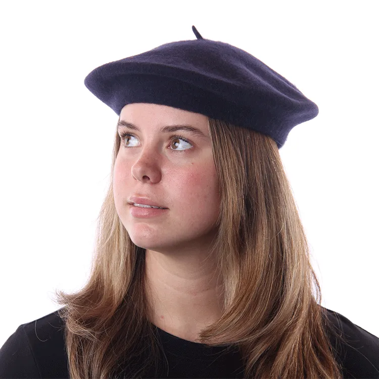 Parkhurst Basque Wool Beret - Navy