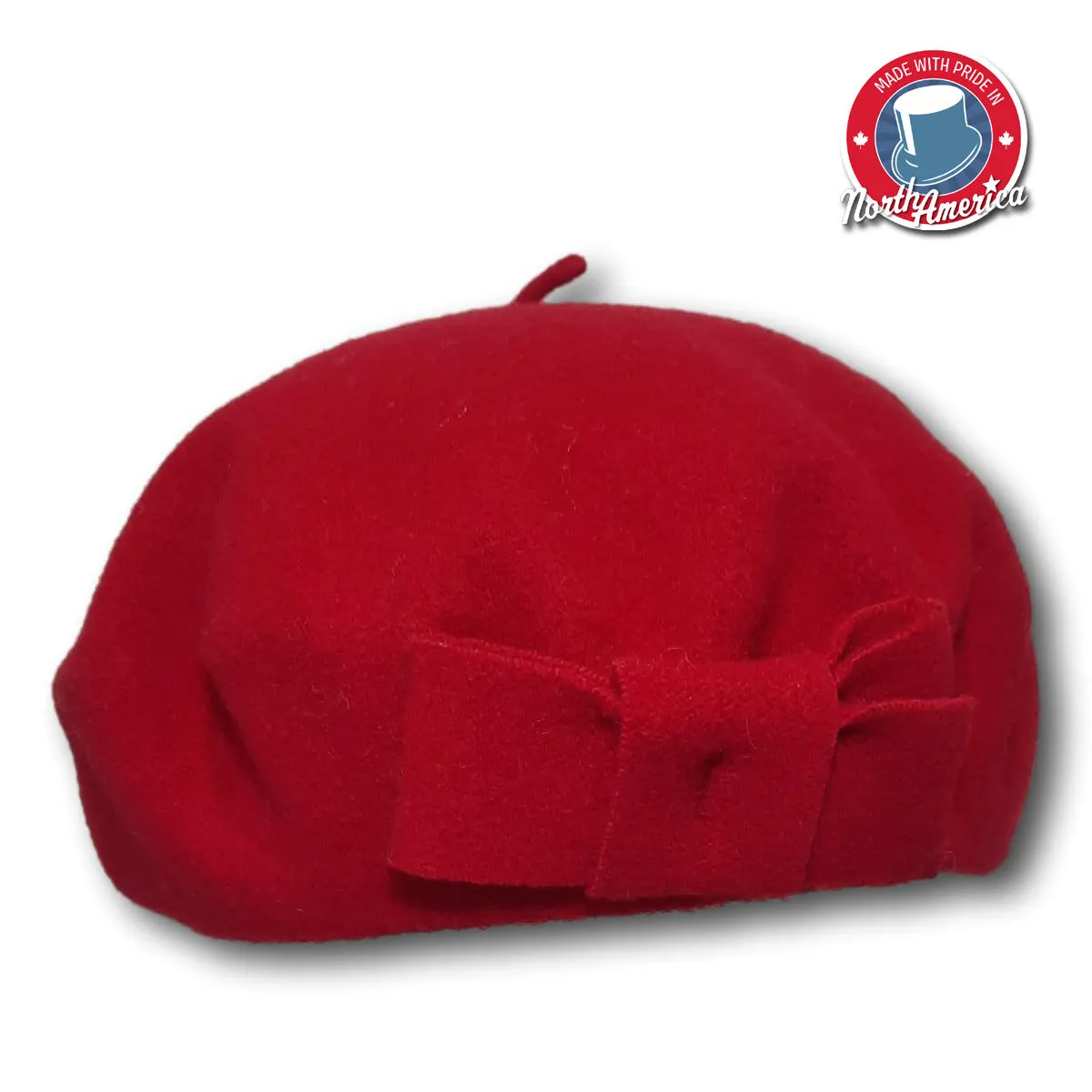 Parkhurst Solid Beret With Bow