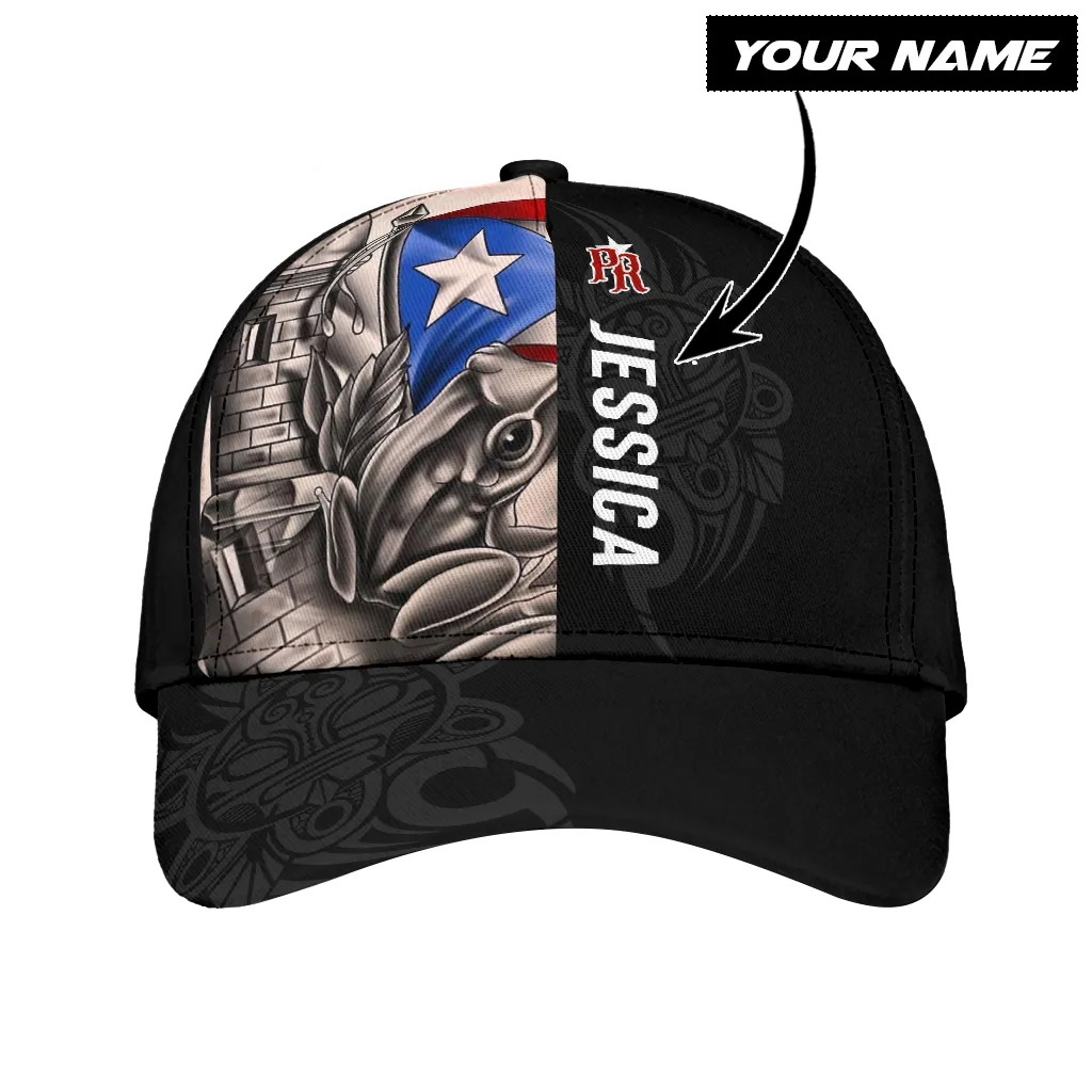 Personalized 3D full printed Puerto Rico Cap Hat, Puerto Rico Hats