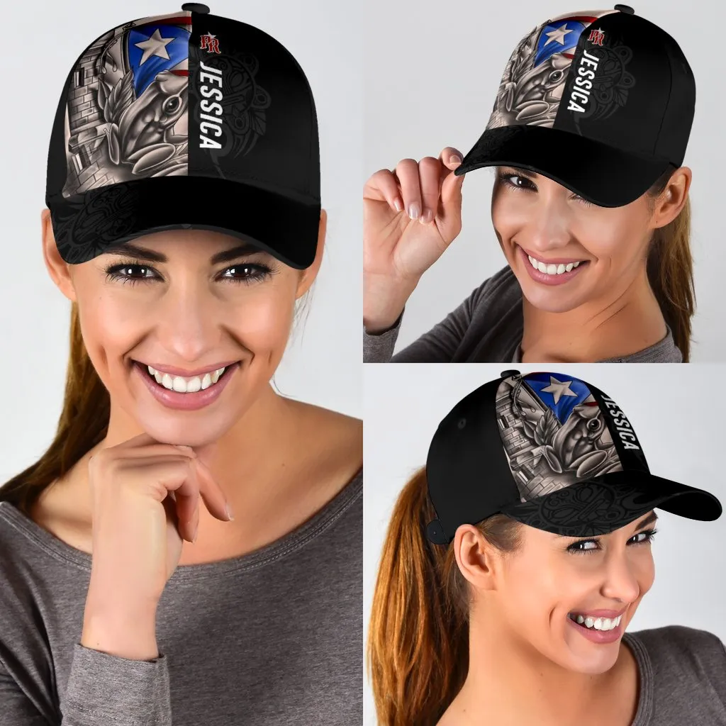 Personalized 3D full printed Puerto Rico Cap Hat, Puerto Rico Hats