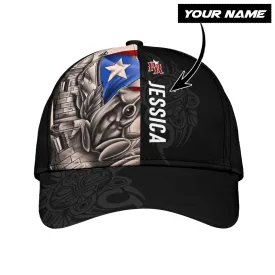 Personalized 3D full printed Puerto Rico Cap Hat, Puerto Rico Hats