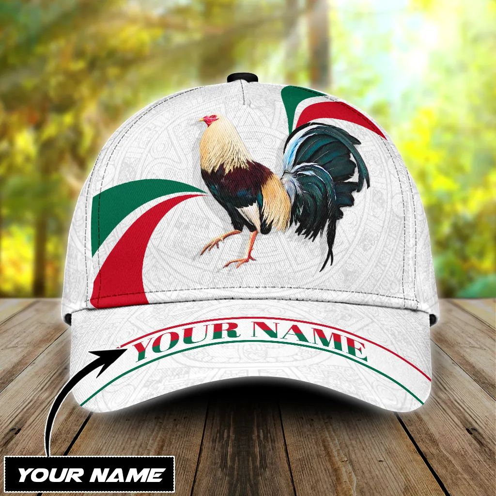 Personalized Rooster Line 3D Printed Baseball Classic Cap Hat For Men And Women Chicken Lovers