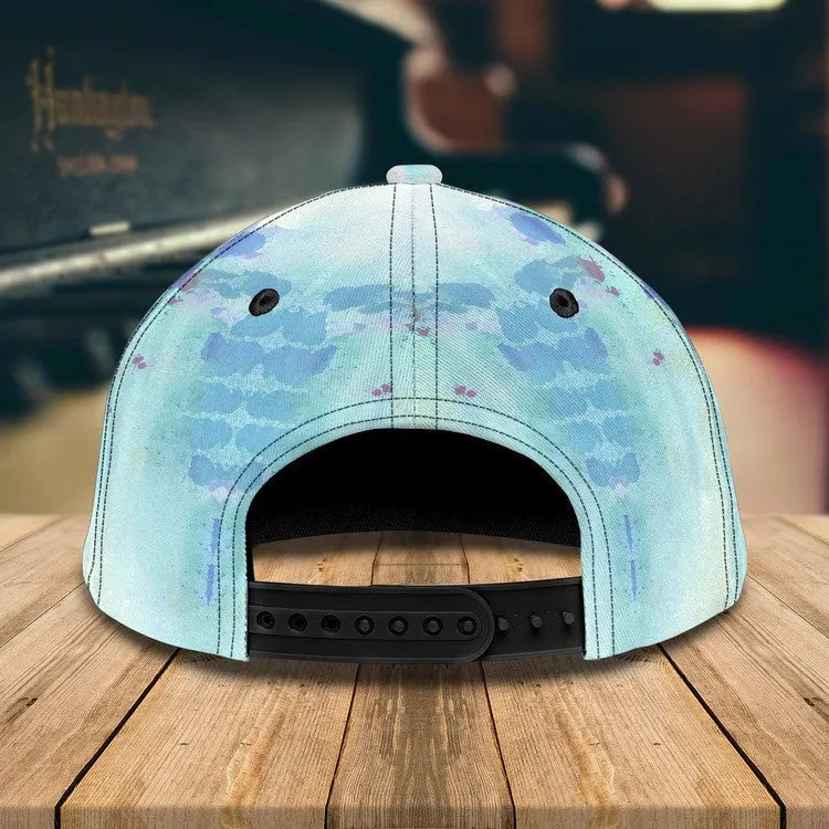 Personalized Water Color Piano 3D Baseball Cap for Girl, Piano Hat for Girlfriend Birthday