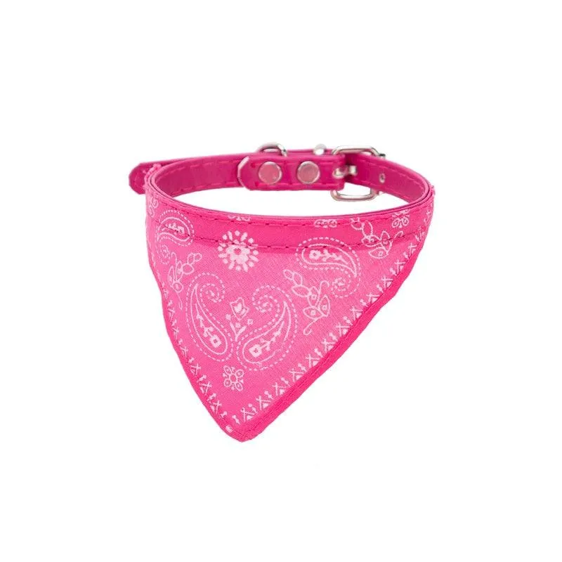 Pet Adjustable Neck Scarf Bandana Collar