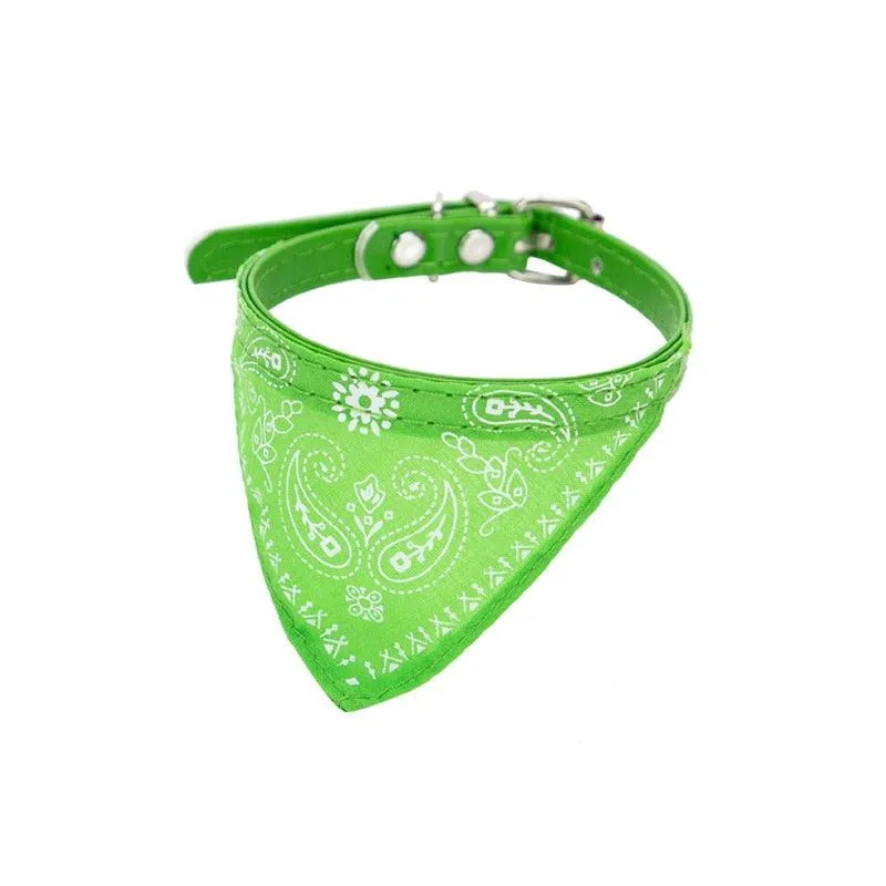 Pet Adjustable Neck Scarf Bandana Collar