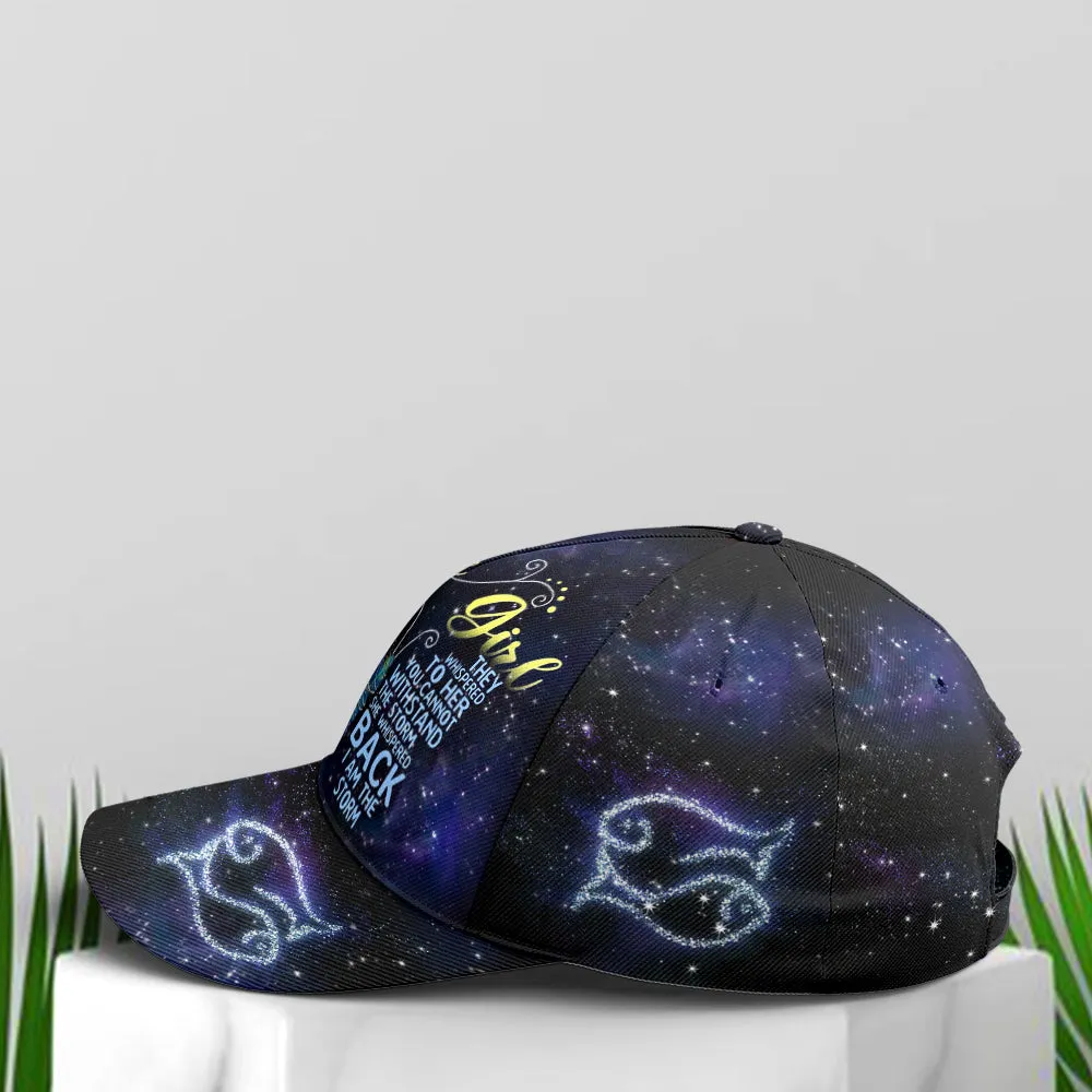 Pisces Girl I Am The Storm Butterfly Baseball Cap Coolspod