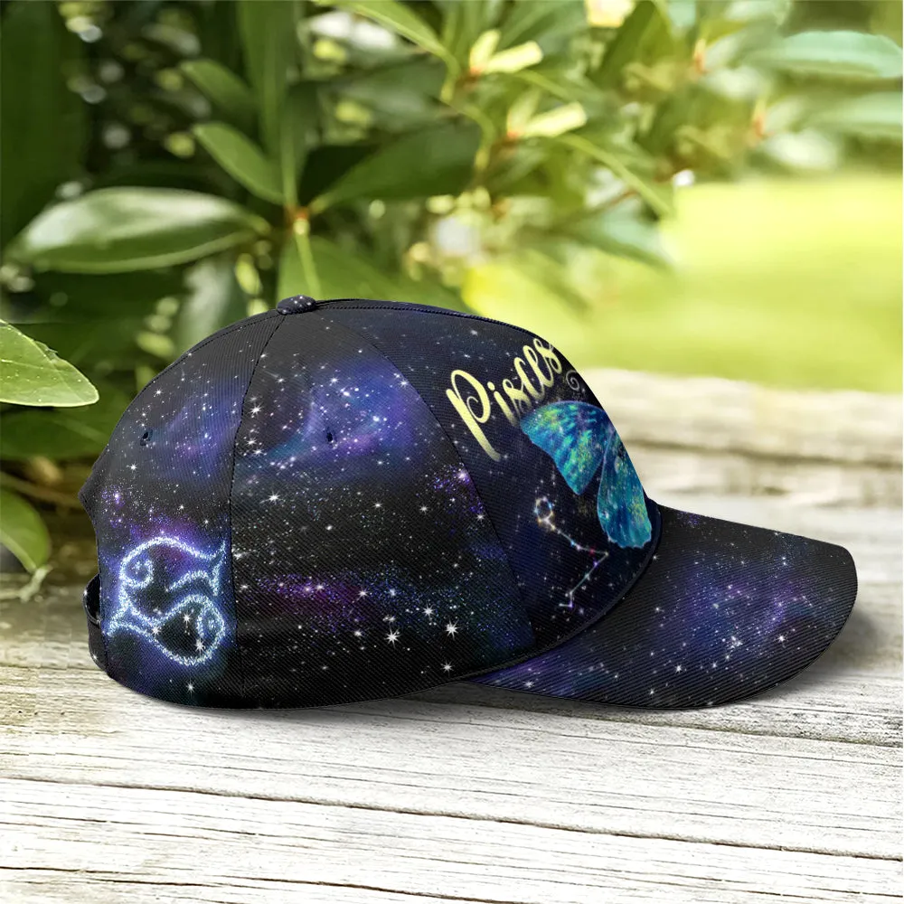 Pisces Girl I Am The Storm Butterfly Baseball Cap Coolspod