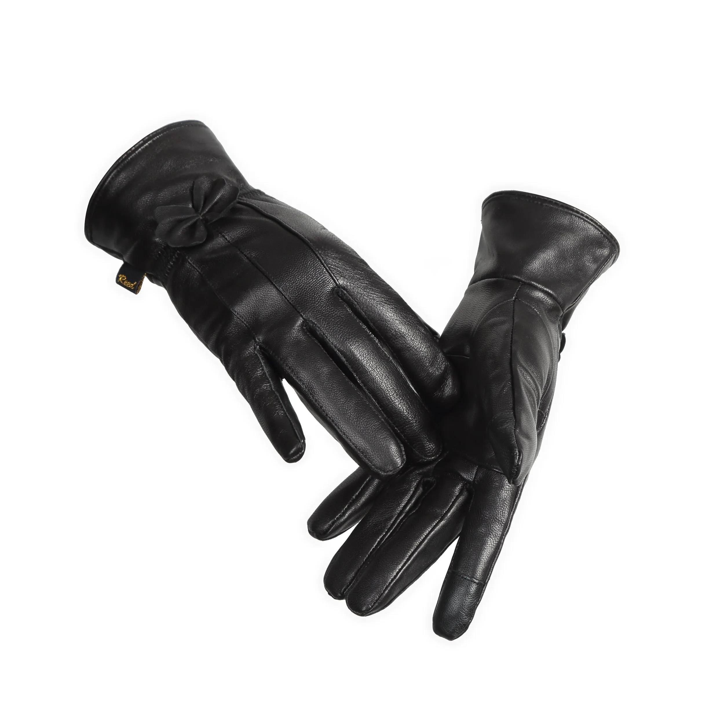 Reed Women's Genuine Leather Warm Lined Driving Gloves - Imported