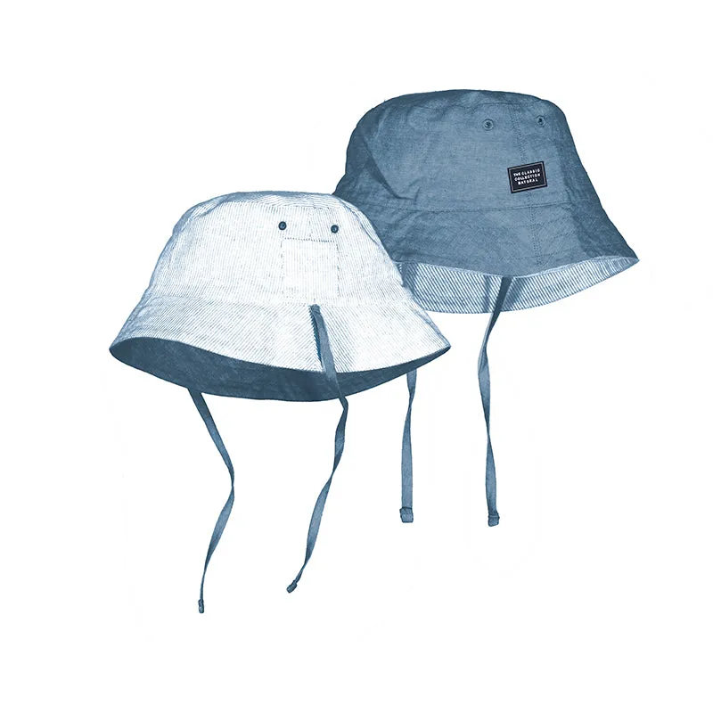 Reversible Bucket Hat- Navy Mix