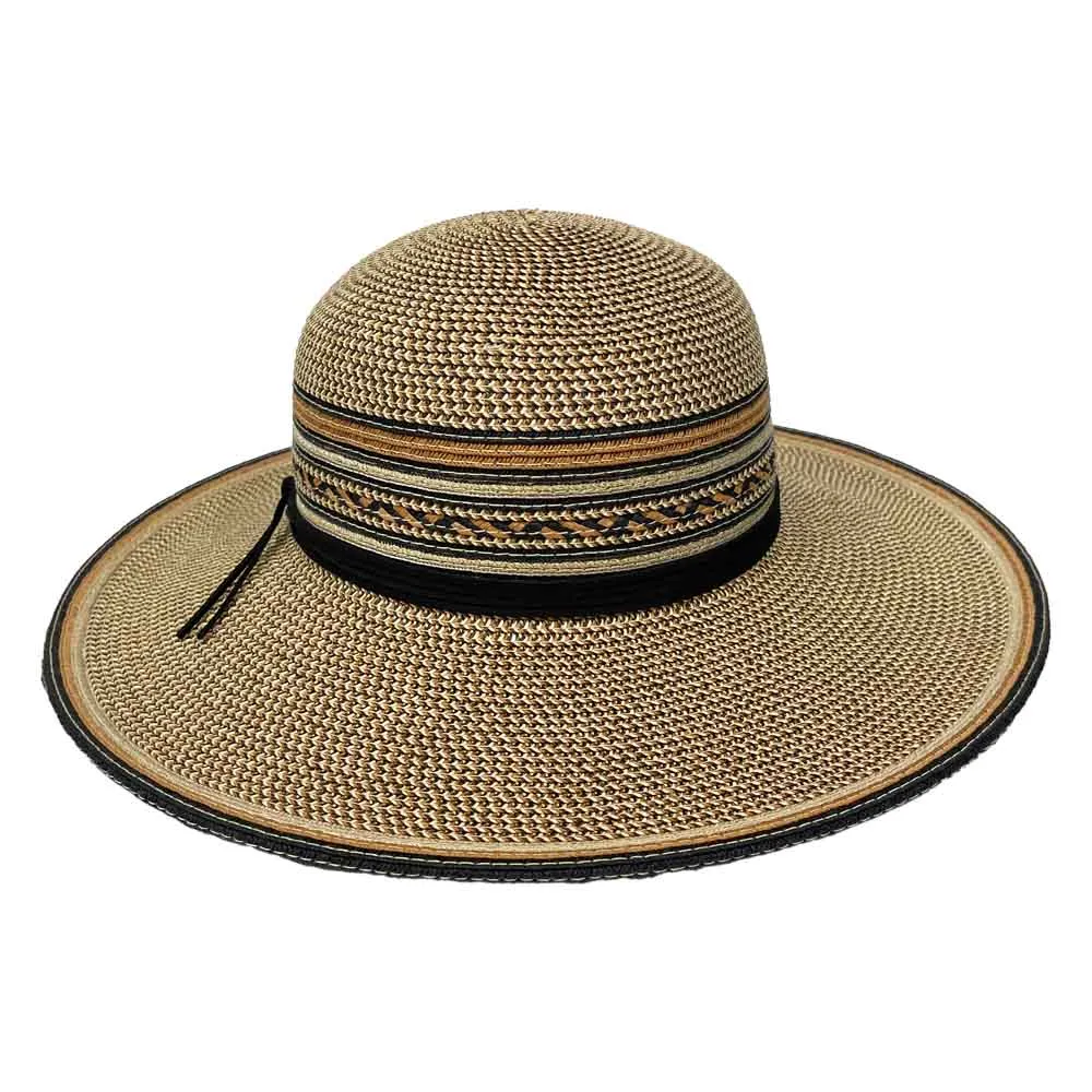 Saint Martin - Multicolor Flatbrim Sun Hat