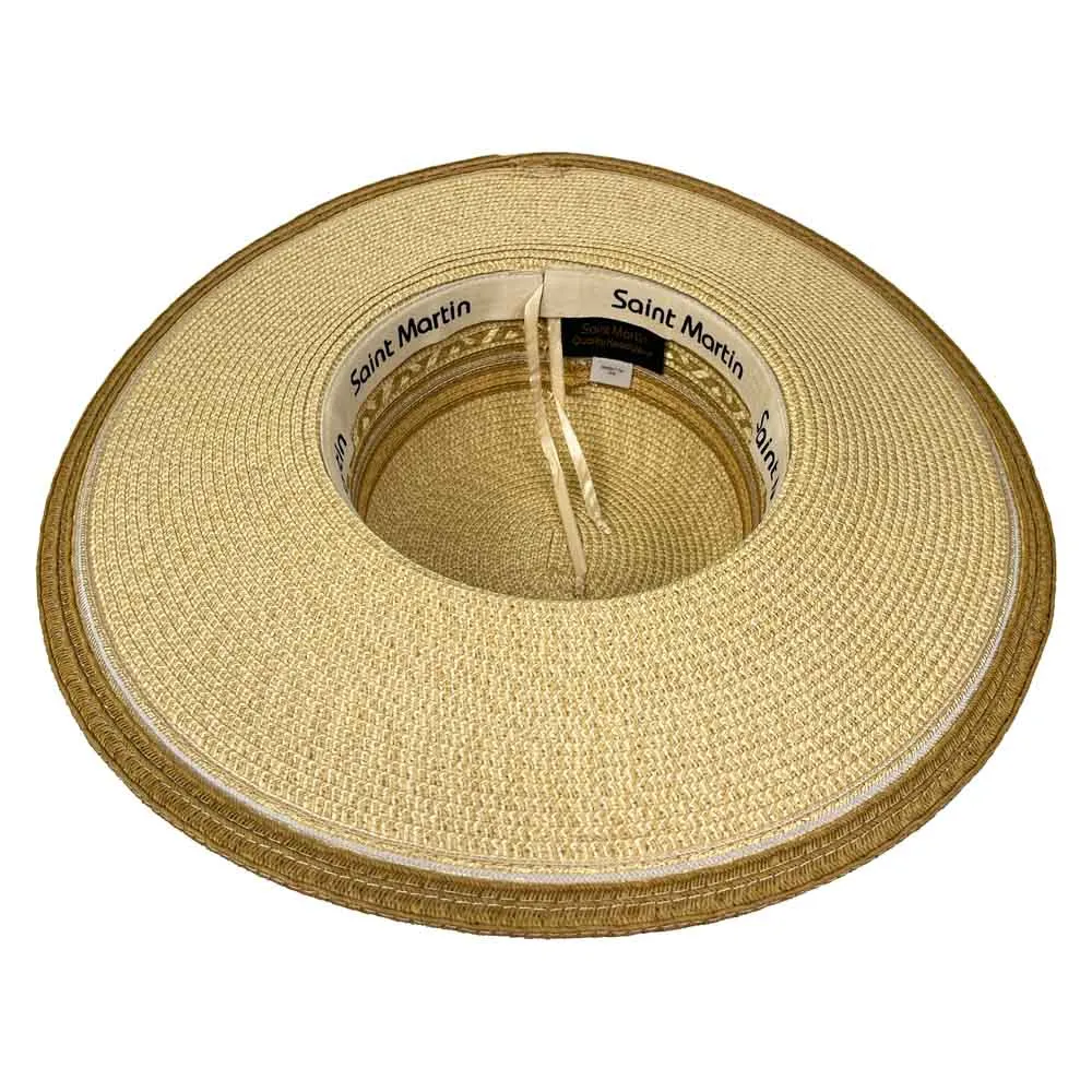 Saint Martin - Multicolor Flatbrim Sun Hat