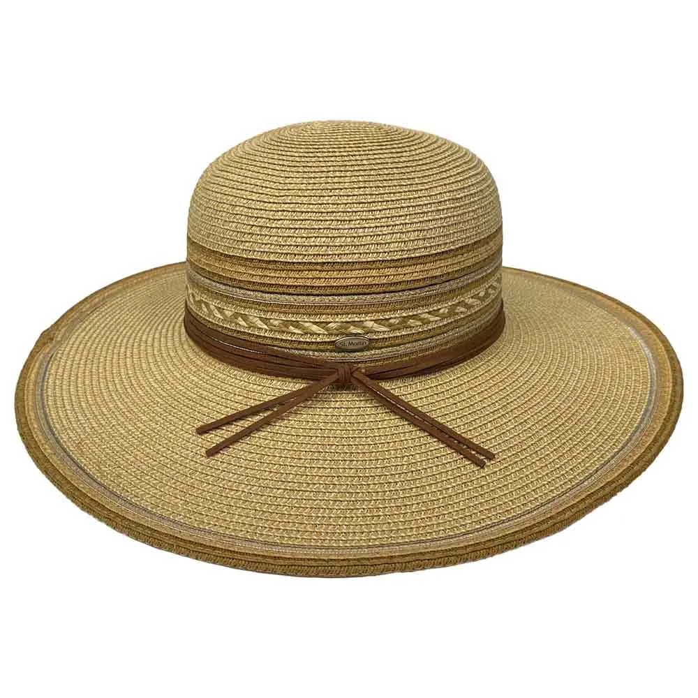 Saint Martin - Multicolor Flatbrim Sun Hat