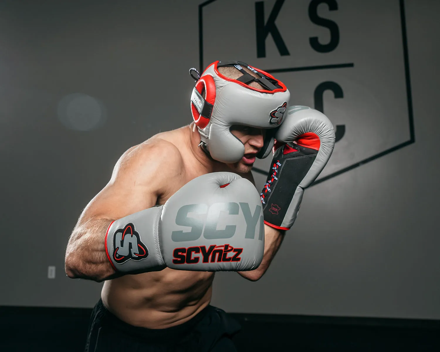 SCYntz Leather Sparring Gloves