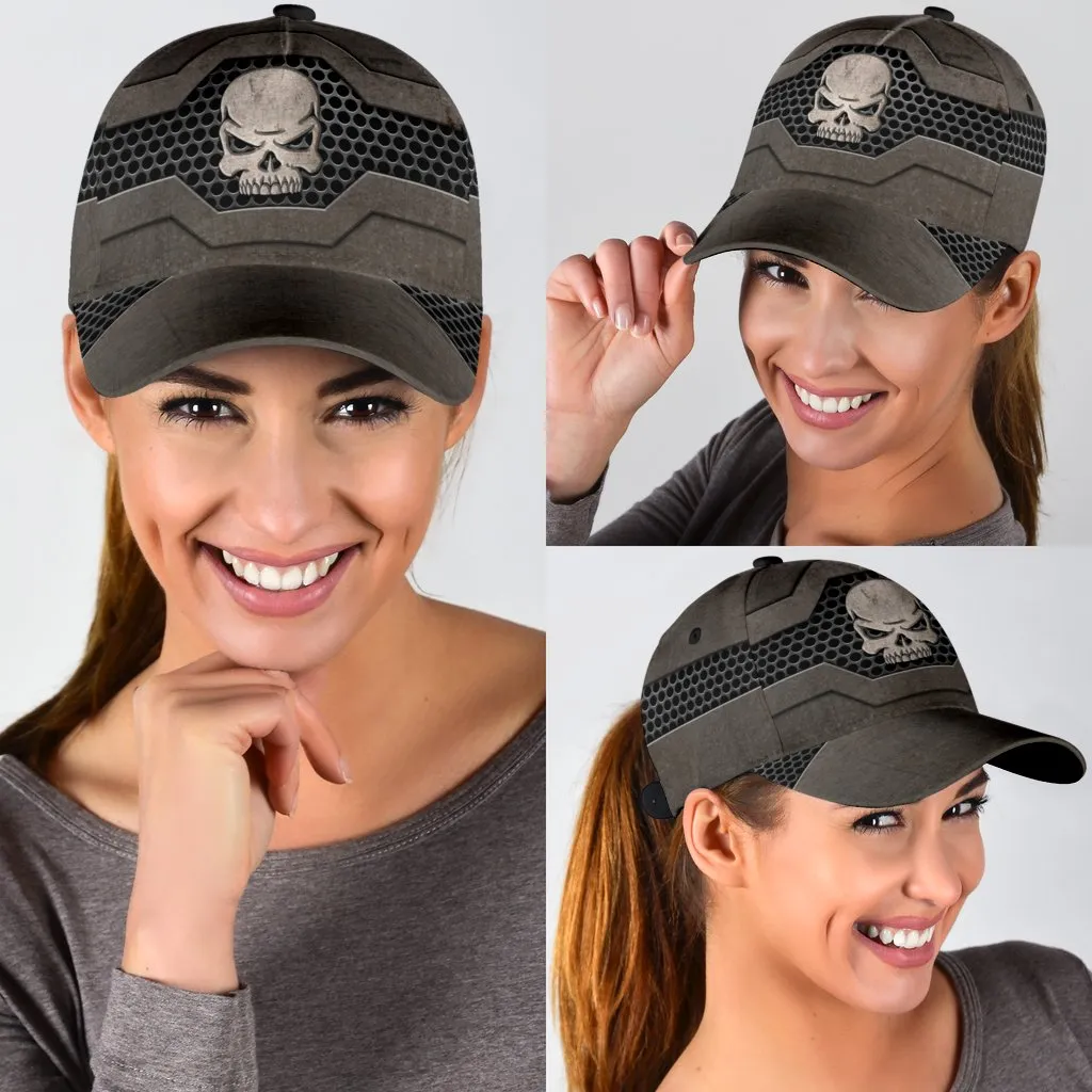 Shop Coolspod 3D Full Printed Classic Cap Hat With Skull, Baseball Cap Hat For Skull Lover