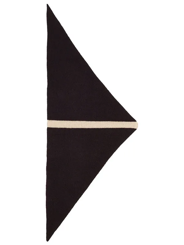 Single Stripe Triangle Neckerchief Kintyre & Black