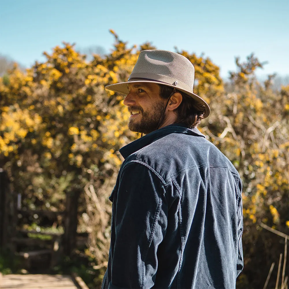 Vented Aussie Hat - Khaki