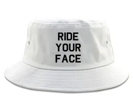 Very Nice Ride Your Face 69 Sexy Black Bucket Hat White