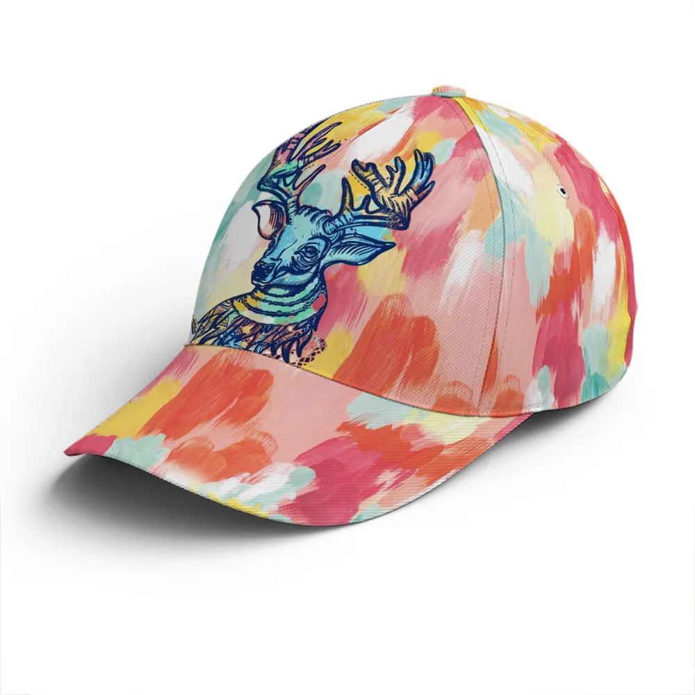 Watercolor Deer All Over Printed Style Baseball Cap Coolspod