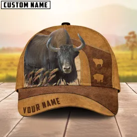 Yak Cattle Custom Name Cap, Cattle Hat, Farm Baseball Hat, Cap Hat For Farmer Farm Lover